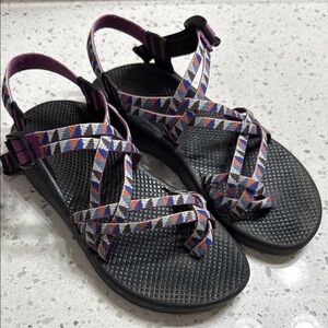 Chaco ZX2 classic Camper Purple/ Orange-outdoor hiking Sandals SZ 10 women